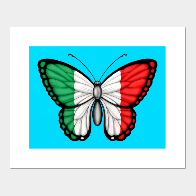 Italian Flag Butterfly - Italy - Posters and Art Prints | TeePublic